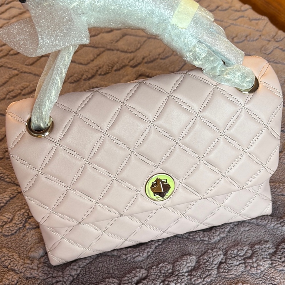 Elegant Kate Spade Pink Quilted Handbag